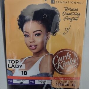 Textured Drawstring Ponytail #1B